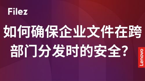 如何确保企业文件在跨部门分发时的安全？