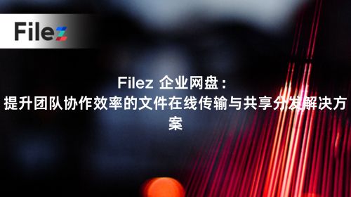 Filez 企业网盘：提升团队协作效率的文件在线传输与共享分发解决方案