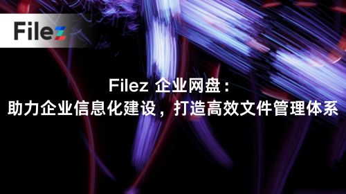 Filez 企业网盘：助力企业信息化建设，打造高效文件管理体系