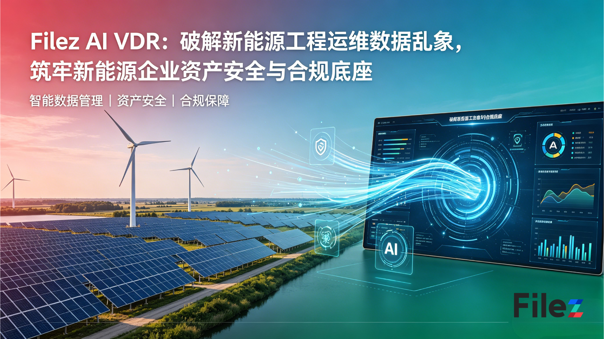 Filez AI VDR：破解新能源工程运维数据乱象，筑牢新能源企业资产安全与合规底座